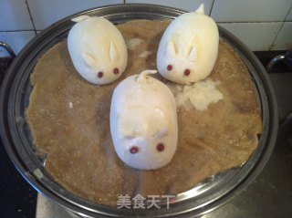 蒸白头和豆沙包的做法步骤：25