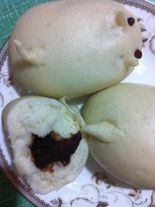 蒸白头和豆沙包的做法步骤：28