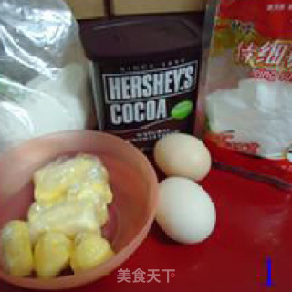 大理石饼干（可可味）的做法步骤：1