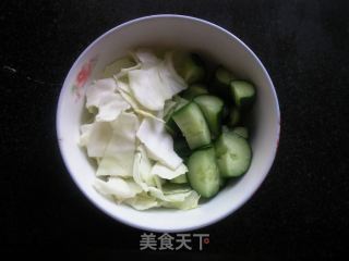 凉拌大头菜黄瓜的做法步骤：3