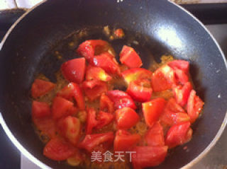 西红柿炒饼的做法步骤：7