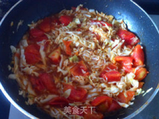 西红柿炒饼的做法步骤：8
