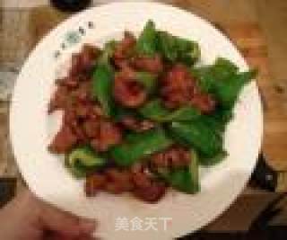 肥肠炒菜椒的做法步骤：9