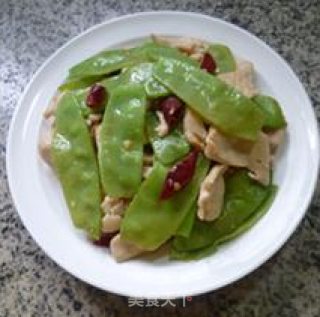 扁豆炒鸡胸肉的做法步骤：21