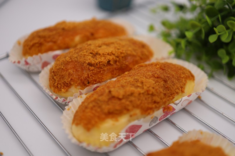 肉松纸托面包的做法