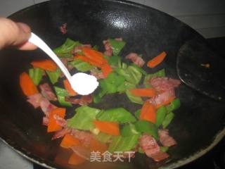 青椒烟肉的做法步骤：7