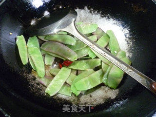扁豆炒小素鸡的做法步骤：6