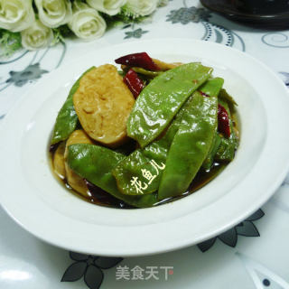 扁豆炒小素鸡的做法步骤：13