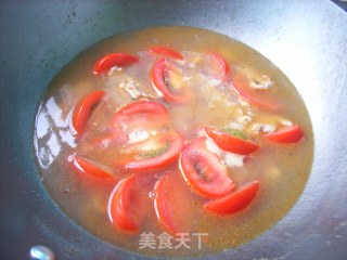 番茄蒜头猪肝汤的做法步骤：4