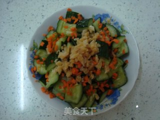海米拌黄瓜的做法步骤：6
