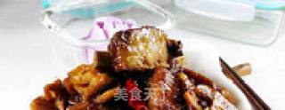 腊排骨烧笋块的做法步骤：11