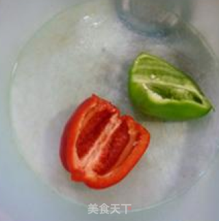 双椒炒梅豆的做法步骤：4