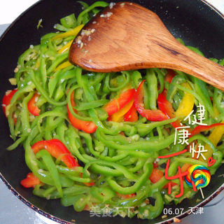 尖椒鸡蛋的做法步骤：8