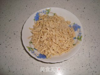 高茇炒鸡丝的做法步骤：3