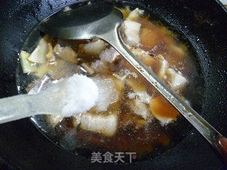 五花肉烧黄鱼鲞的做法步骤：14