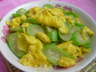 丝瓜炒蛋的做法步骤：5