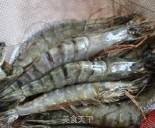 微波炉出好菜——榄菜塔吉虾的做法步骤：1
