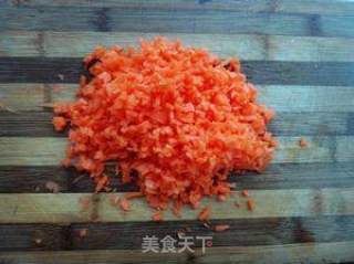 肉末榄菜胡萝卜的做法步骤：2