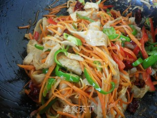 炒面筋的做法步骤：5