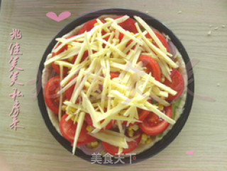 简单而好吃的西红柿牛肉披萨的做法步骤：5