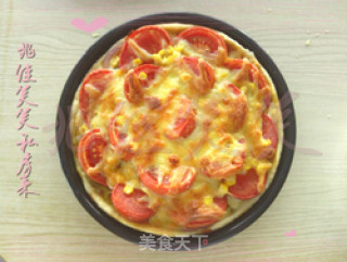 简单而好吃的西红柿牛肉披萨的做法步骤：6