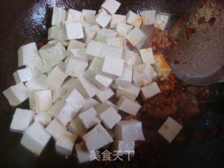 家常麻辣豆腐的做法步骤：3