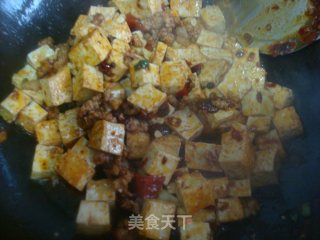 家常麻辣豆腐的做法步骤：4