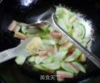 西瓜皮炒夜开花的做法步骤：11