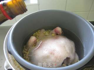 瑶柱炖鸡汤的做法步骤：9