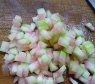 鸡蛋西瓜皮炒饭的做法步骤：5