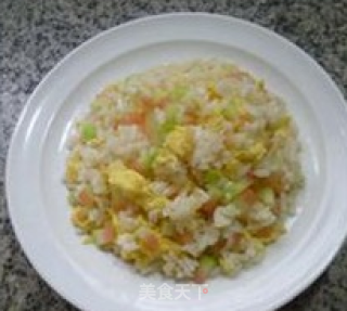 鸡蛋西瓜皮炒饭的做法步骤：13