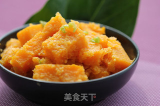 咸蛋黄焗南瓜的做法步骤：9