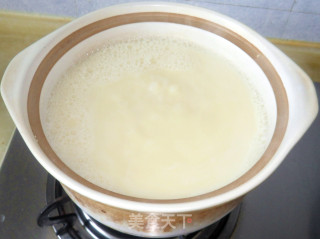 一碗家常的豆浆稀饭的做法步骤：2