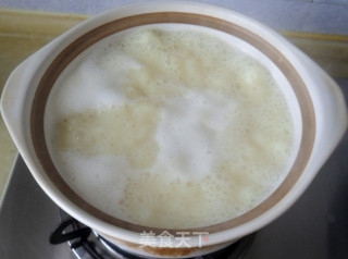 一碗家常的豆浆稀饭的做法步骤：3