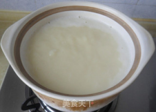 一碗家常的豆浆稀饭的做法步骤：4