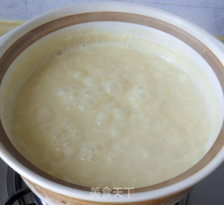 一碗家常的豆浆稀饭的做法步骤：5