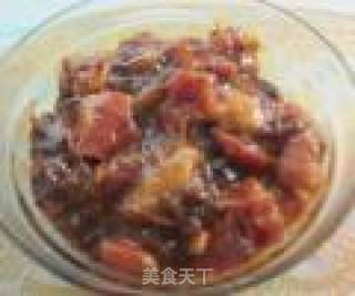 排骨板栗蛋黄粽的做法步骤：3