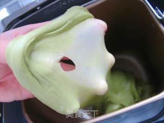 清新面包味——抹茶蜜豆面包卷的做法步骤：5