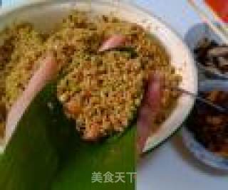 香菇肉粽 香而不腻绿豆肉粽的做法步骤：10