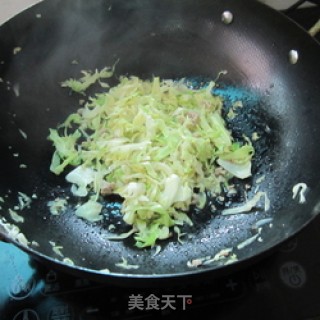 肉末炒包菜的做法步骤：9