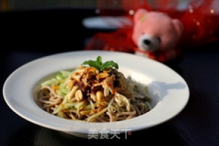鸡丝荞麦凉面的做法步骤：9