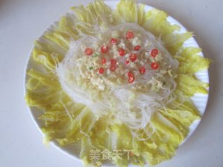 蒜蓉粉丝蒸娃娃菜的做法步骤：7