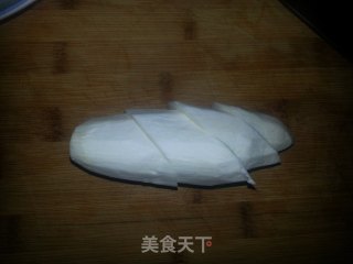 肉片炒茭白的做法步骤：2