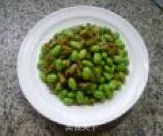 酸带豆炒毛豆的做法步骤：11