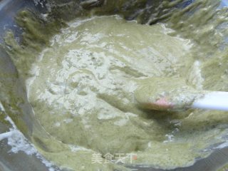8寸抹茶戚风的做法步骤：7