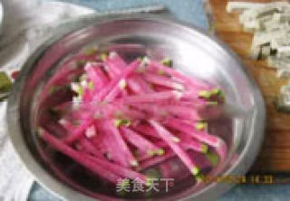 心里美拌灰培豆腐的做法步骤：4