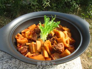 鸭腿焖藕的做法步骤：9