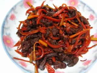 干煸牛肉的做法步骤：8