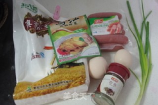 香肠蛋饼的做法步骤：1