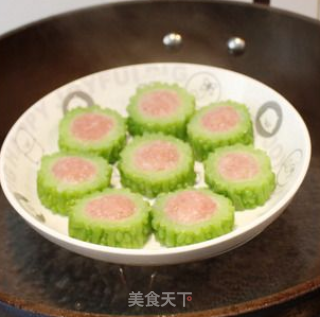 双重败火熬苦夏-----绿茶苦瓜酿的做法步骤：7